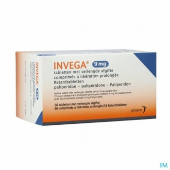Інвега (Invega) 9 мг, 56 таблеток