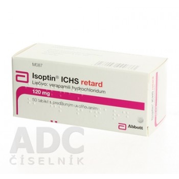 Ізоптин (Isoptin) ретард 120 мг, 50 таблеток