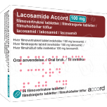 Лакосамід Accord (Вімпат) 100 мг, 56 таблеток