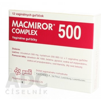 Макмірор Комплекс (Macmiror Complex) 500 мг, 12 капсул вагінальних