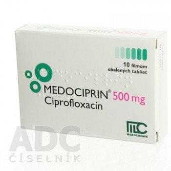 Медоциприн (Medociprin) 500 мг, 10 таблеток