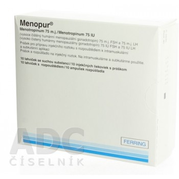 Менопур (Menopur) 75 МО, 10 фл.