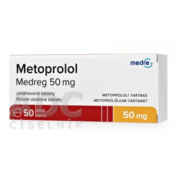 Метопролол (Metoprolol) Medreg 50 мг, 50 таблеток