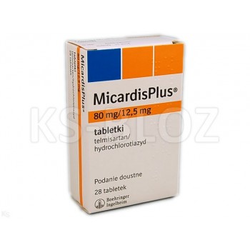 Мікардис Плюс (Micardis Plus) 80 мг/12.5 мг, 28 таблеток
