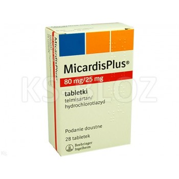 Мікардис Плюс 80 мг/25 мг, 28 таблеток