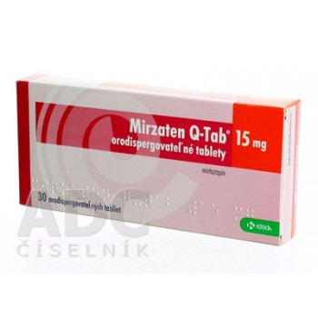 Мірзатен Q-Tab 15 мг, 30 таблеток