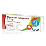 Моксонідин (Moxonidin) ratiopharm 0.3 мг, 30 таблеток