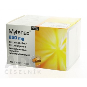Міфенакс (Мофетил мікофенолат) 250 мг, 100 капсул