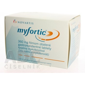 Міфортик (Myfortic) 360 мг, 120 таблеток