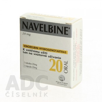 Навельбін ORAL 20 мг, 1 капсула м’яка
