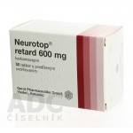 Нейротоп Ретард (Neurotop Retard) 600 мг, 50 таблеток