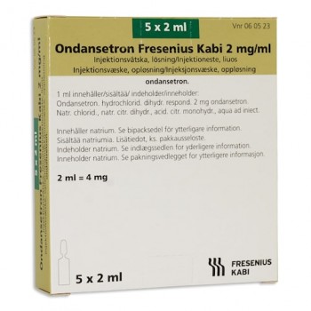 Ондансетрон Кабі розчин для ін. 2 мг/мл по 2 мл, 5 ампул