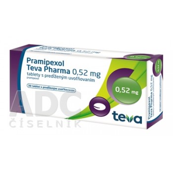 Праміпексол Тева 0.52 мг, 30 таблеток