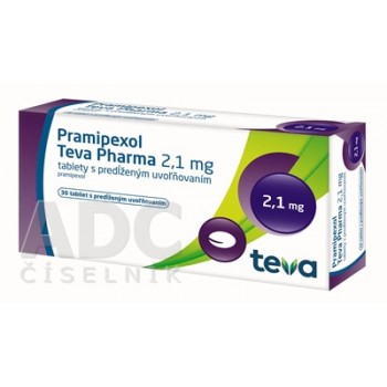 Праміпексол Тева 2.1 мг, 30 таблеток