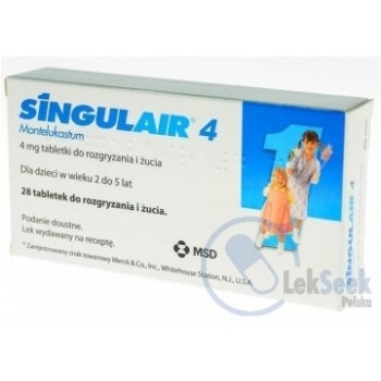 Сингуляр (Singulair) 4 мг, 28 таблеток