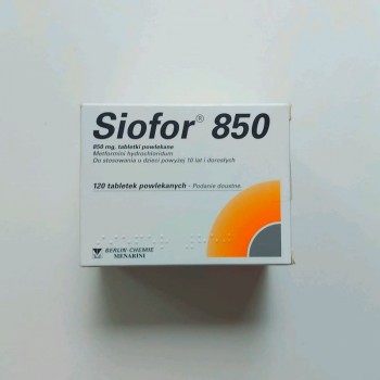 Сіофор (Siofor) 850 мг, 120 таблеток