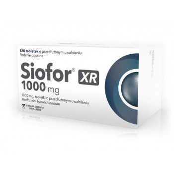 Сіофор XR 1000 мг, 120 таблеток