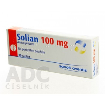 Соліан (Solian) 100 мг, 30 таблеток