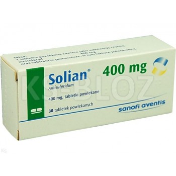 Соліан (Solian) 400 мг, 30 таблеток