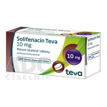 Соліфенацин (Solifenacin) Teva 10 мг, 100 таблеток