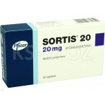 Сортис (Sortis) 20 мг, 30 таблеток