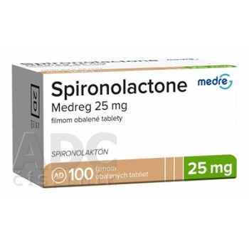 Спіронолактон (Spironolactone) Medreg 25 мг, 100 таблеток