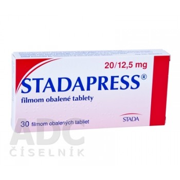 Стадапресс (Stadapress) 20 мг/12.5 мг, 30 таблеток