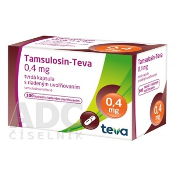 Тамсулозин Тева 0.4 мг, 100 капсул