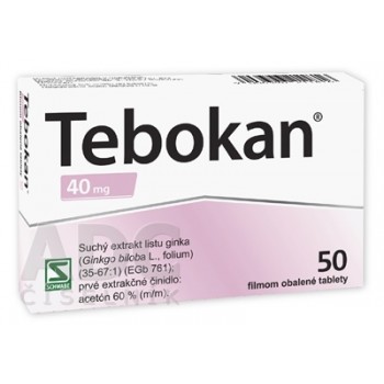 Тебокан (Tebokan) 40 мг, 50 таблеток