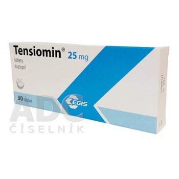 Тензиомін (Tensiomin) 25 мг, 30 таблеток
