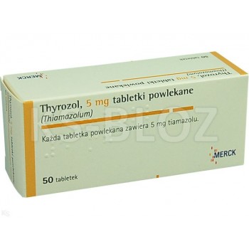 Тирозол (Thyrozol) 5 мг, 50 таблеток