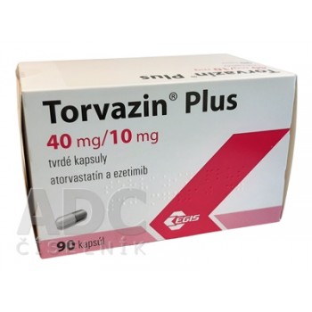 Торвазин Плюс (Torvazin Plus) 40 мг/10 мг, 90 капсул