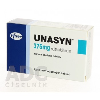 Уназин (Unasyn) 375 мг, 12 таблеток