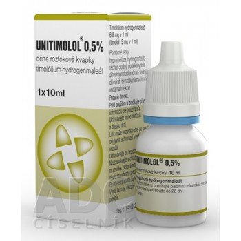 Унітимолол (Unitimolol) краплі 0.5 %, 10 мл