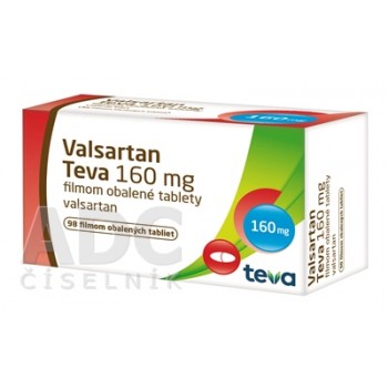 Валсартан (Valsartan) Teva 160 мг, 98 таблеток