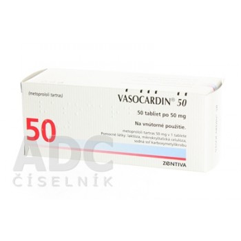 Вазокардин (Vasocardin) 50 мг, 50 таблеток