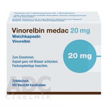Вінорелбін (Vinorelbine) Medac 20 мг, 1 капсула м’яка