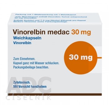 Вінорелбін (Vinorelbine) Medac 30 мг, 1 капсула м’яка