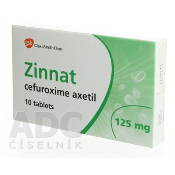 Зіннат (Zinnat) 125 мг, 10 таблеток