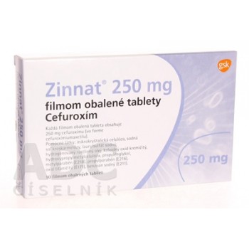 Зіннат (Zinnat) 250 мг, 10 таблеток