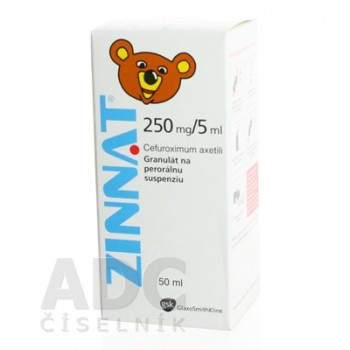Зіннат (Zinnat) суспензія 250 мг/5 мл, 50 мл
