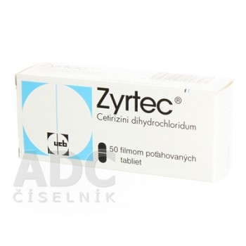 Зіртек (Zyrtec) 10 мг, 50 таблеток