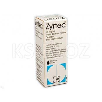 Зіртек (Zyrtec) краплі 10 мг/мл, 20 мл