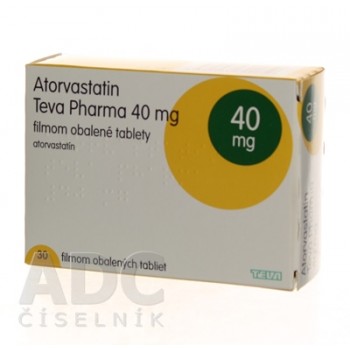 Аторвастатин (Teva Pharma) 40 мг (30 шт)