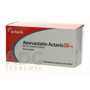 Аторвастатин (Actavis) 80 мг (100 шт)