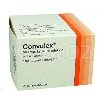 Конвулекс (Convulex) 500 мг, 100 капсул