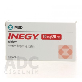 Інеджі (INEGY) 10 мг/20 мг, 98 таблеток