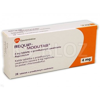 Реквіп Модутаб 4 мг, 28 таблеток