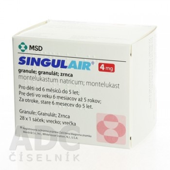 Сингуляр (Singulair) 4 мг гранули, 28 саше