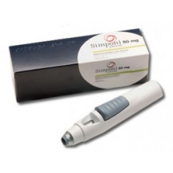 Сімпоні (Simponi) 50 мг/0.5 мл, 1 шприц з пристроєм UltraSafe (або ручка з автоін`єктором)